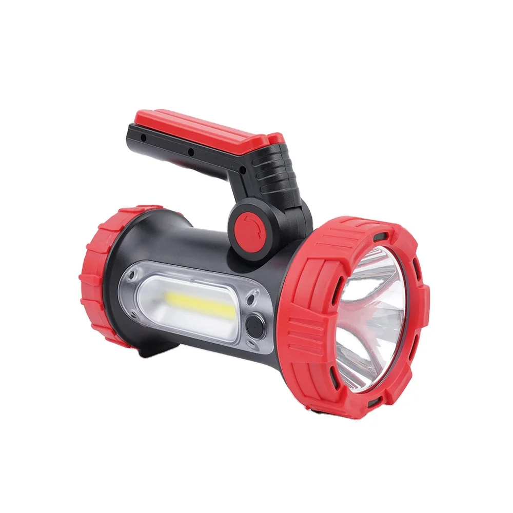 Outdoor Tent Emergency IPX67 Handheld Flashlight Spotlight Torch Camping Lantern Rechargeable Side Lights LED Searchlight