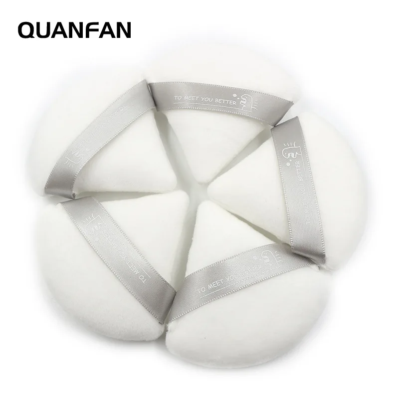New black triangle dry powder puff fan-shaped makeup puff honey puff makeup tool multi color optional
