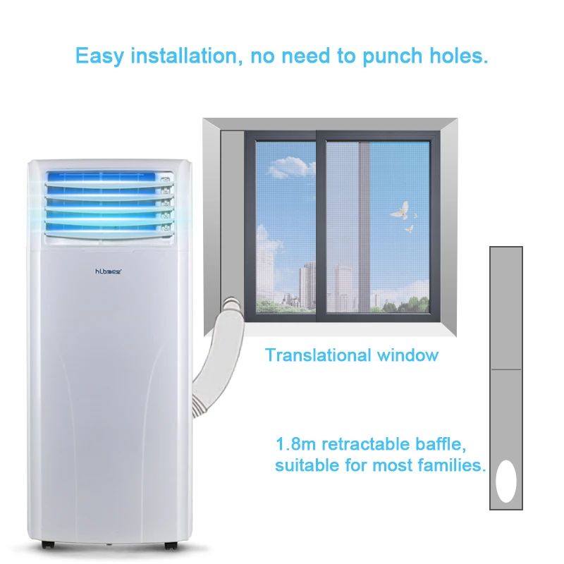 Low Noise 4 In 1 Multi-Function Room Air Conditioner Mobile Portable Air Conditioner