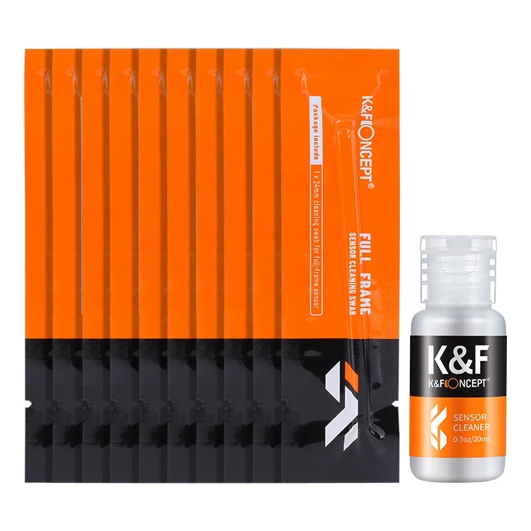 
K&F Concept 24mm cleaning swab laser cleansing swab full frame camera sensor cleaning swab kit for nikon 