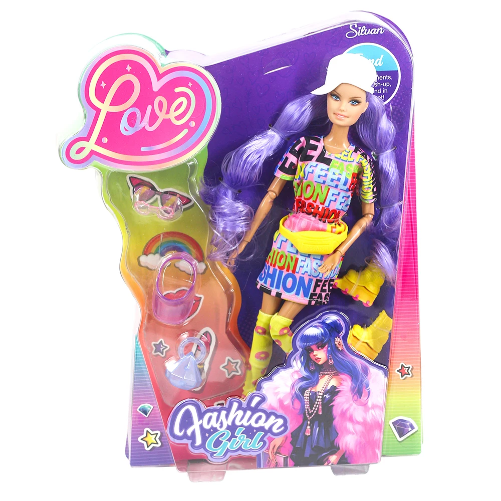 2024 Hot Selling Products 11.5 Inch Fashion Beauty Girl Doll Dress Up Set Children Girl Toy Doll