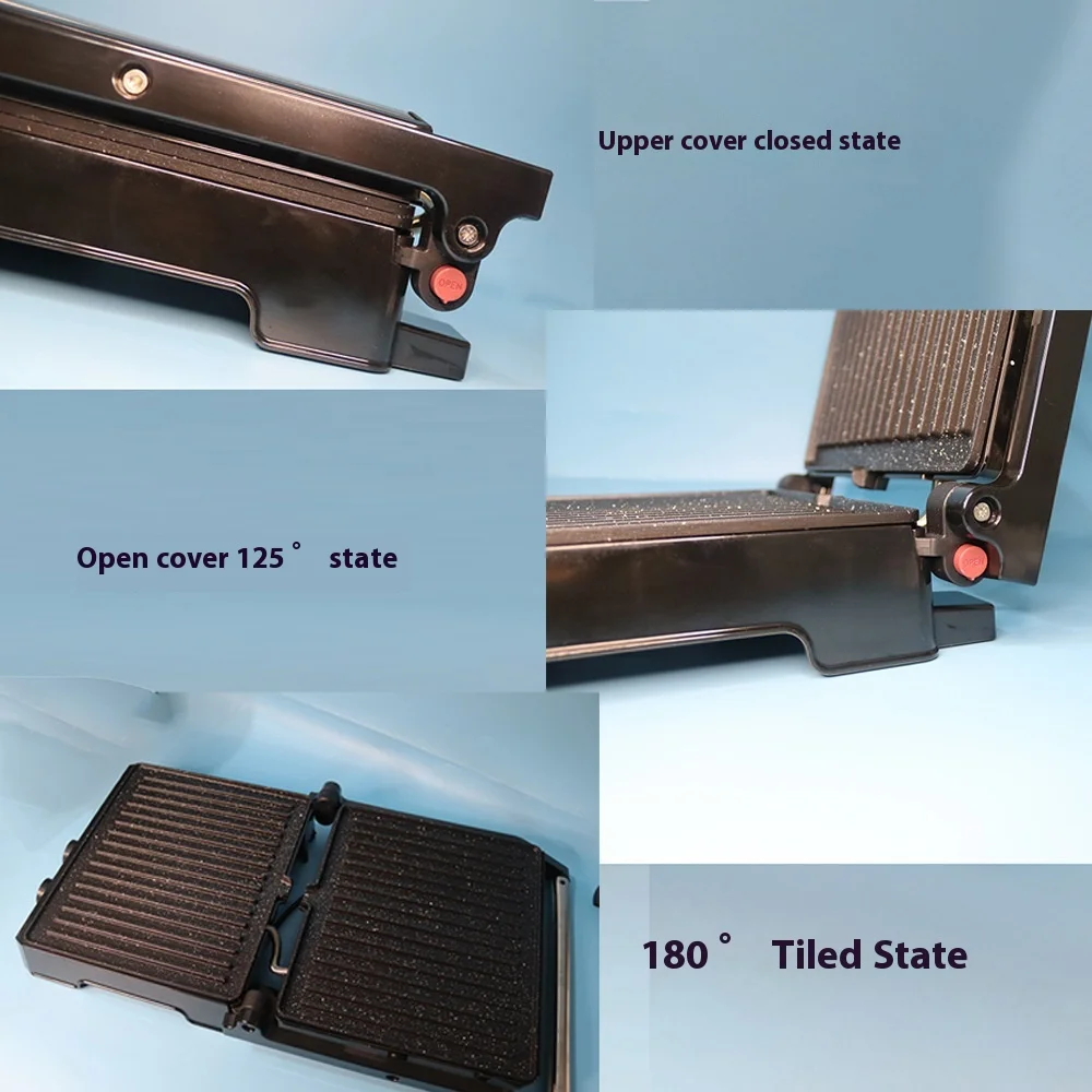 Heated Electric Pie Pan Toaster Oven Detachable Non-Stick   Grill Steak Sandwich Waffle  Household Use