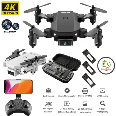 Хит продаж складные бесголовые Светодиодные камеры S66 7020 HD 4K Wi-Fi летательные аппараты беспилотники с
