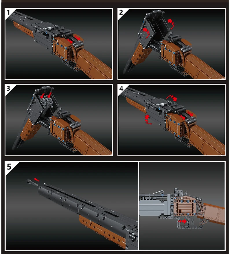 Hot Sale 14016 Double Barrel Shotgun Building Block Firearms Series Small Particle High Difficulty Building Block Toy Mode