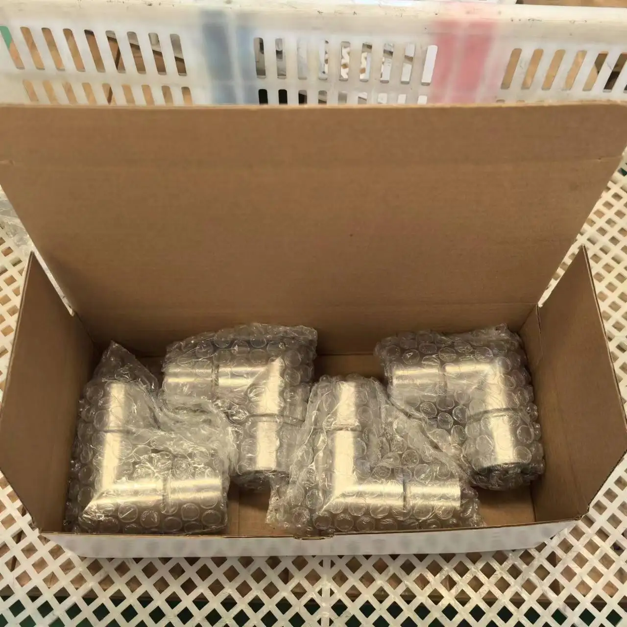 INOX stainless steel handrail corner joint for glass railing top rails round pipe