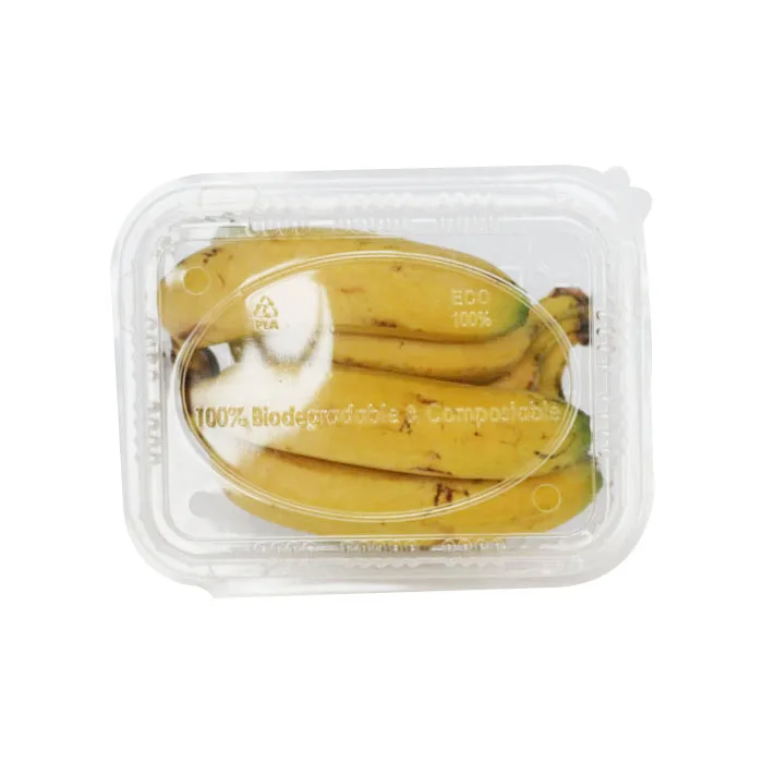 compostable clear pla bio plastic fruit box 1000ml 1500ml 2000ml