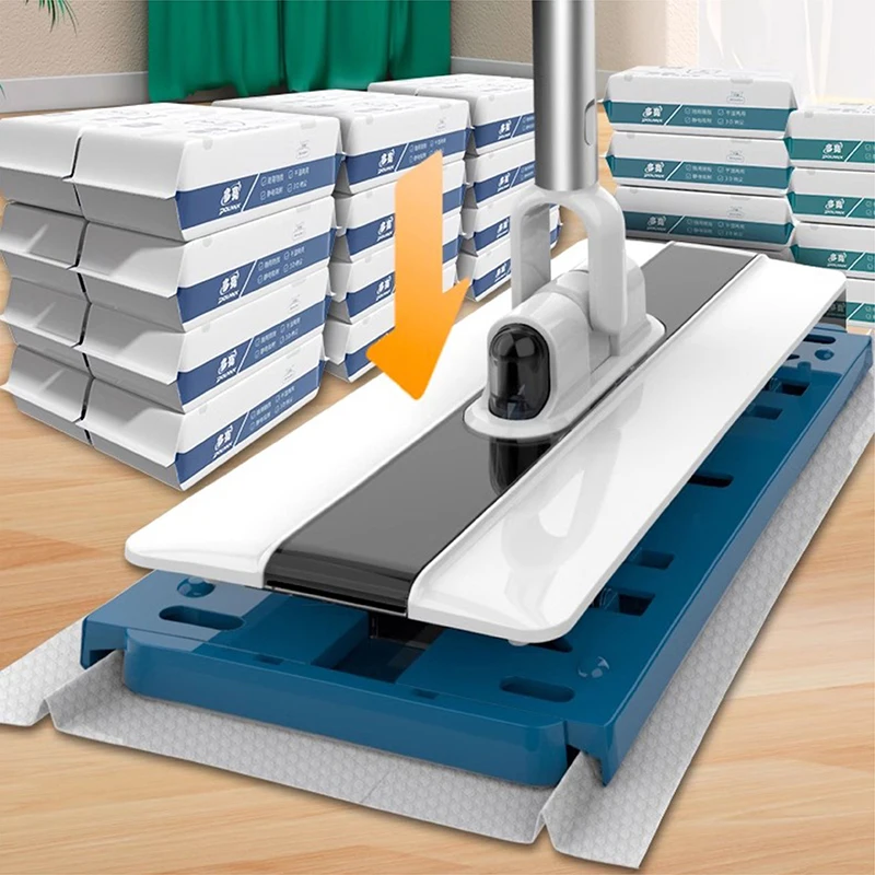 Factory Hand Free Mops Clip Design Cleaning Floor Disposable Non Woven Cleaning Wiper