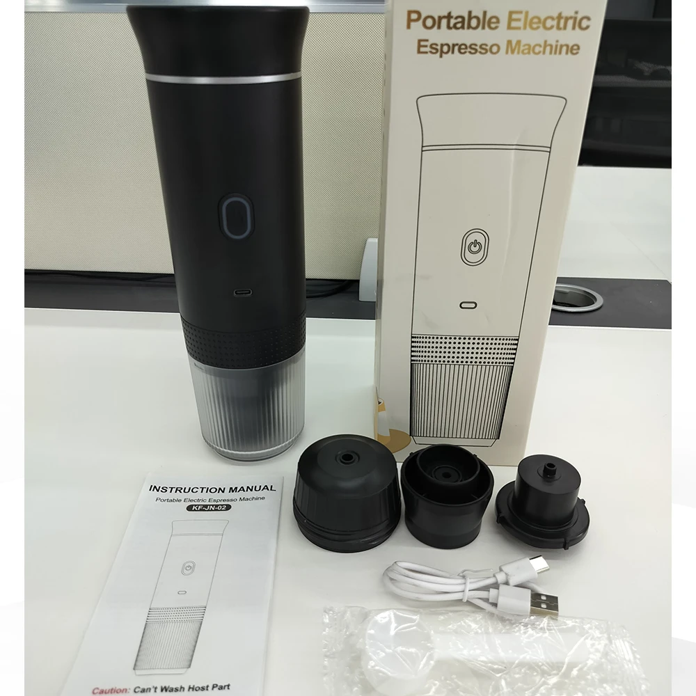 automatic Coffee Maker with heating function brew system USB/Battery-Powered 12V type-C portable coffee machine