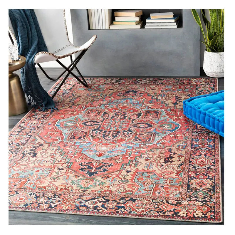 Multi-color Rectangle Rugs machine made carpet Luxury customized persian rugs carpet living room