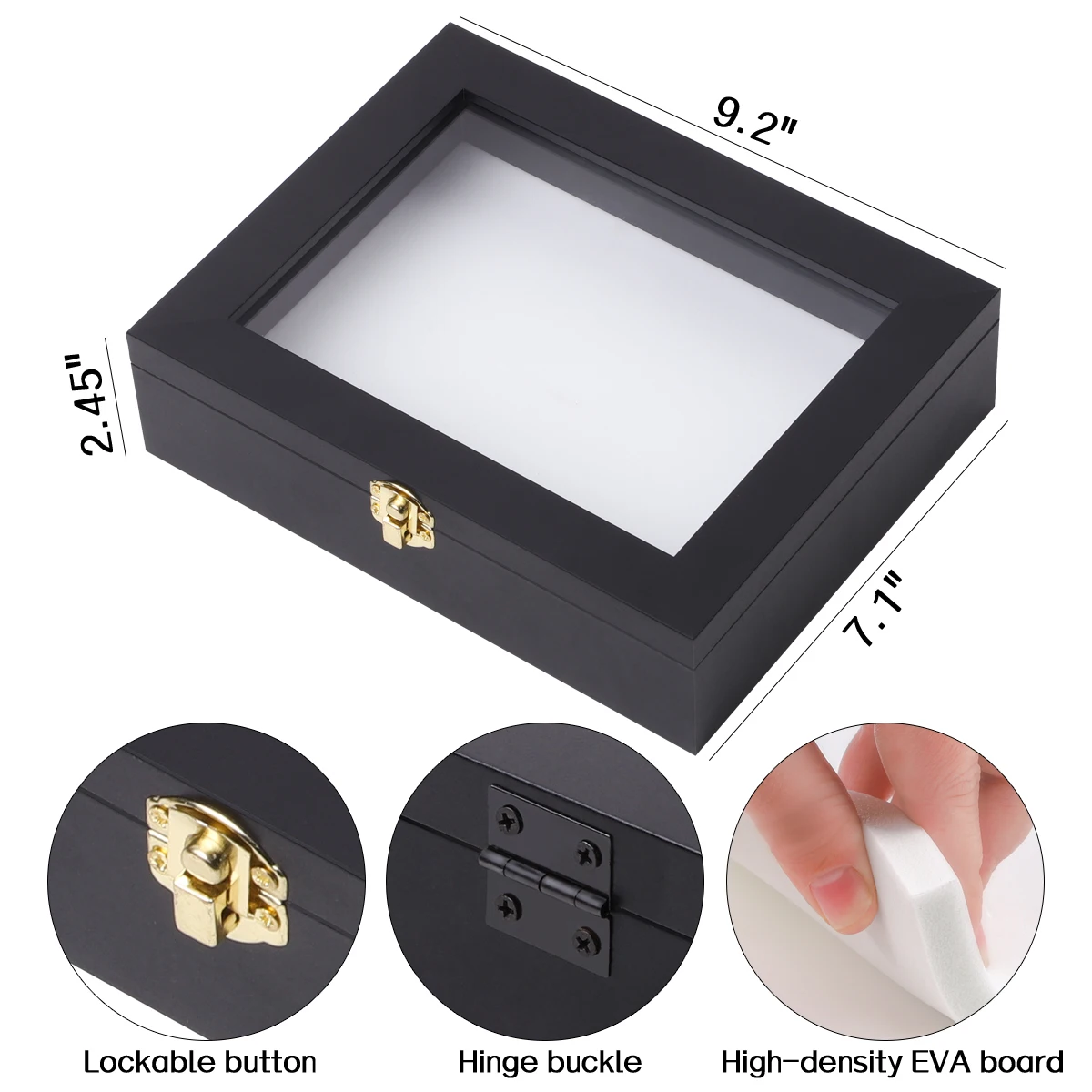 Deep Shadow Box Frame Dried Butterfly Wall Mounted Home Decor Wholesale Butterfly Shadow Box Frame 8*8 Butterfly Frame