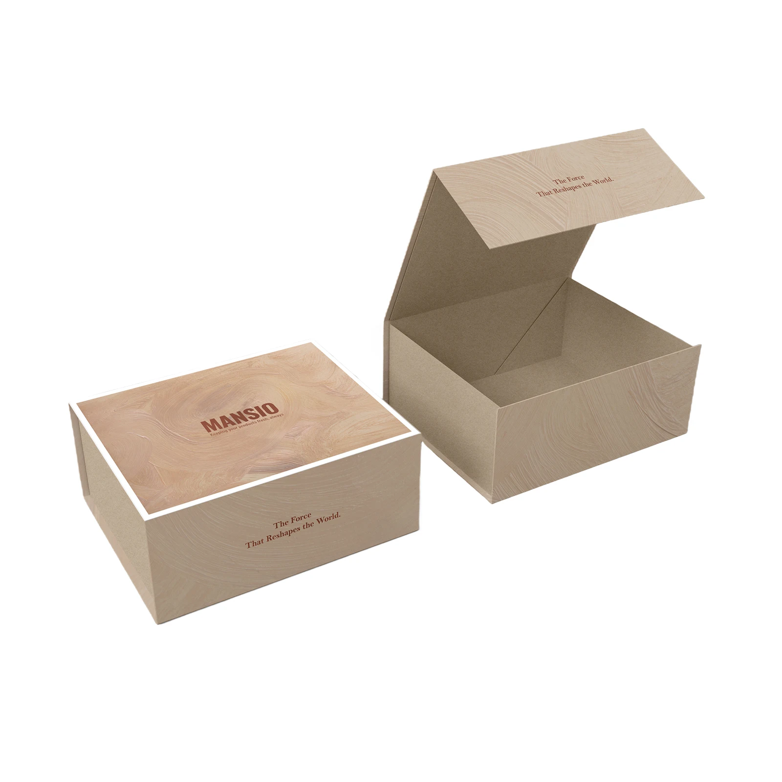 Custom size recyclable cardboard paper hard rigid magnet box packaging luxury folding magnetic gift box with magnetic lid drawer