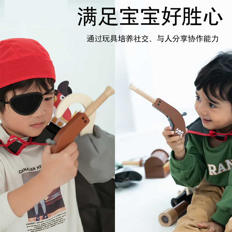 Simulation pirate suit baby role-playing boy play house DIY birthday gift toy