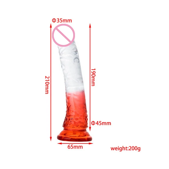 Factory Direct Wholesale TPE Huge Realistic Female Masturbators Adult Erotic Products Crystal Dildo for Women