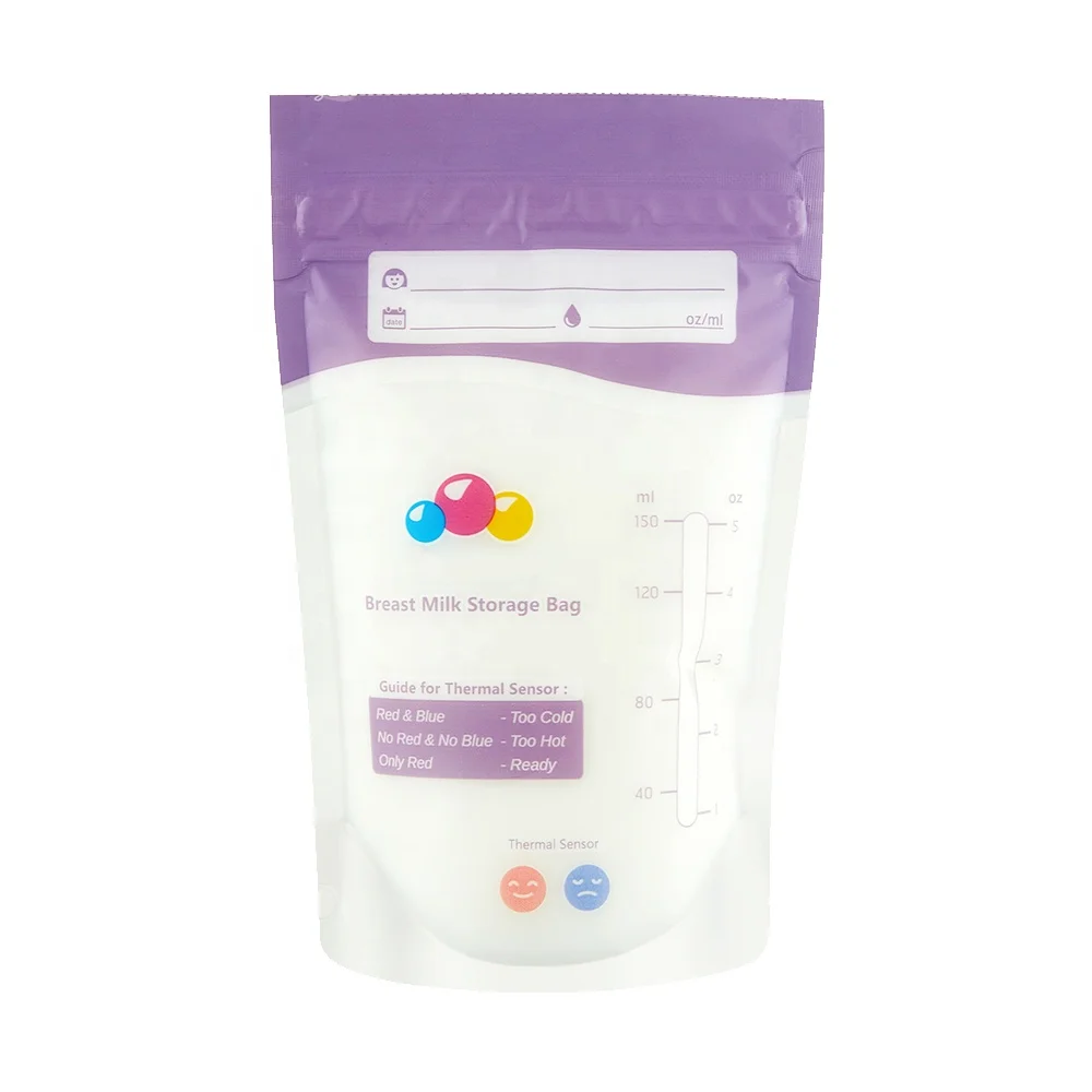 Self-standing Breast Milk Storing Bags For Breast Feeding Ready To Use Breast Milk Storage Bags Freezer BPA FREE