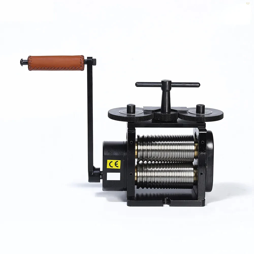 High Quality DIY Metal Making Tools Equipment in Black 130mm Manual Jewelry Wire Rolling Mills LK-RM02E