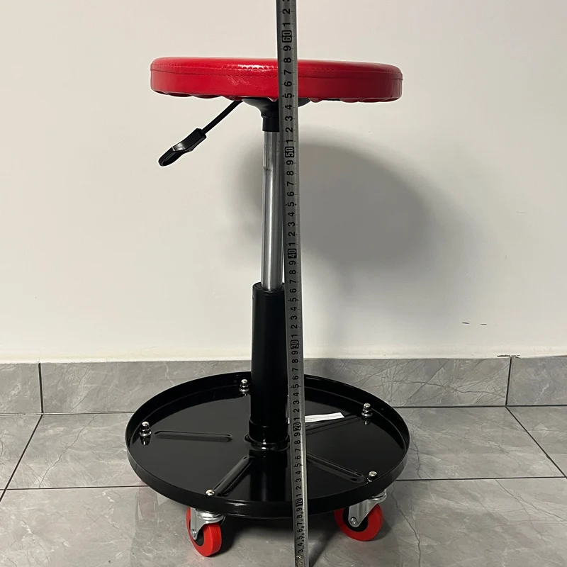 ET Factory 360 Degree Rotation Adjustable Height Round Repair Stool With Tool Tray For Garage Work Room