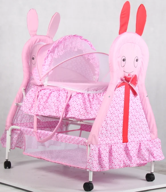 Baby bed in cribs Portable Folding Cot Bassinet Bed  cradle modern swing baby crib,new metal hanging baby beds