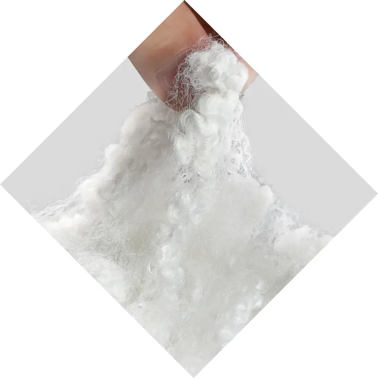 Wholesale Manufacture Siliconized Polyester Fiber Cotton Recycled Polyester Staple Fiber Stuffings