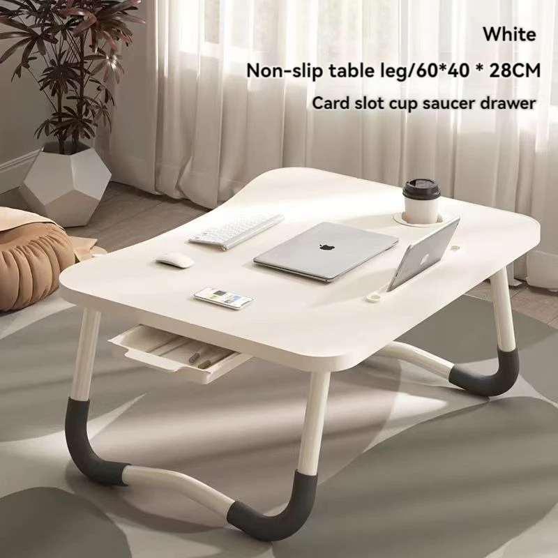 2024 Youtai Wholesale Minimalist Folding Laptop Table  Adjustable Computer Desk Wood Computer Table