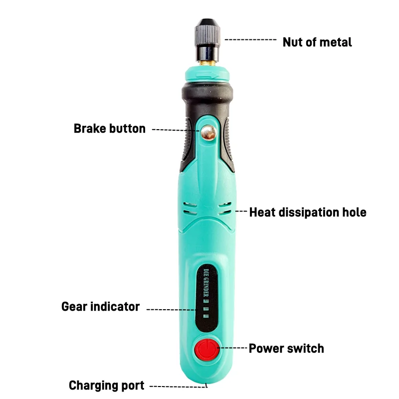 USB charging 3 speed control mini electric grinding engraving pen DIY cutting drilling grinding polishing engraving 40 pcs 308