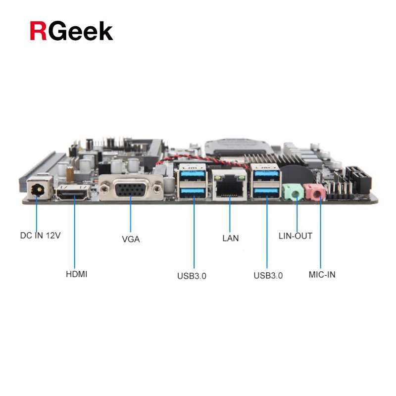  RGeek H110 LGA1151 PC PICO Mini ITX DDR4 материнская плата с PCIE X 16