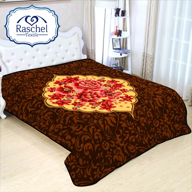 NEW! 100% polyester korea style super soft raschel mink blanket made in china