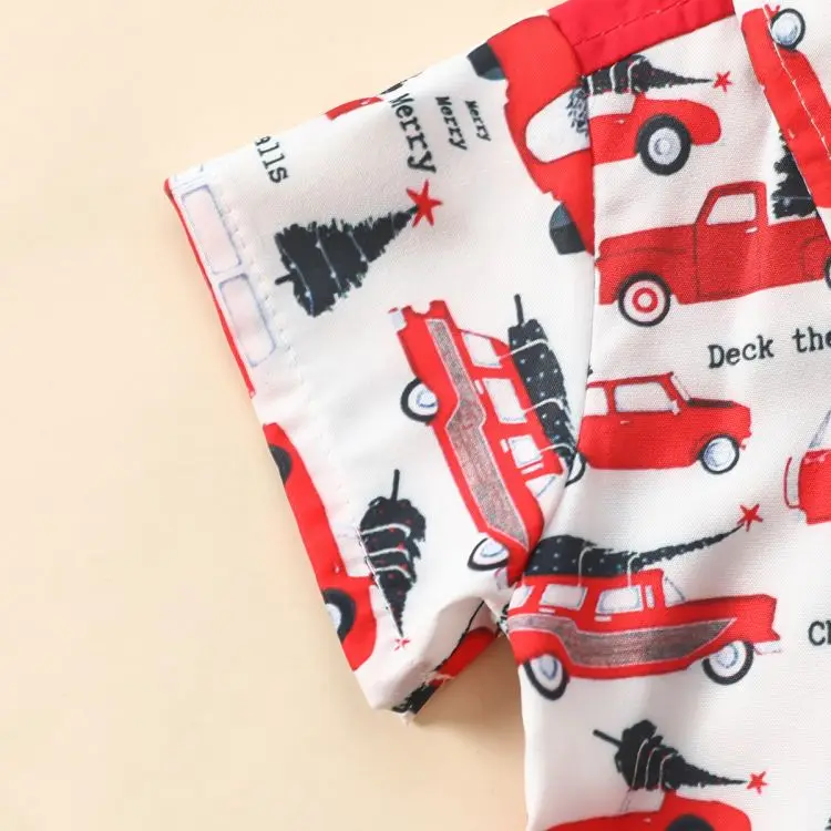 Buy From China Origin Sale My First Christmas Santa Print Short Sleeve T-Shirt Shorts 1-6YBaby Boy Clothes Christmas