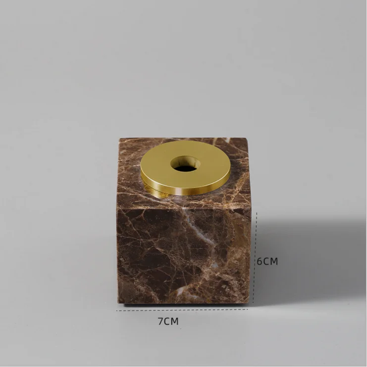 Factory Direct Sale Luxury Brown Marble Bottle For  Oil Aromatherapy Marble Aroma Diffuser