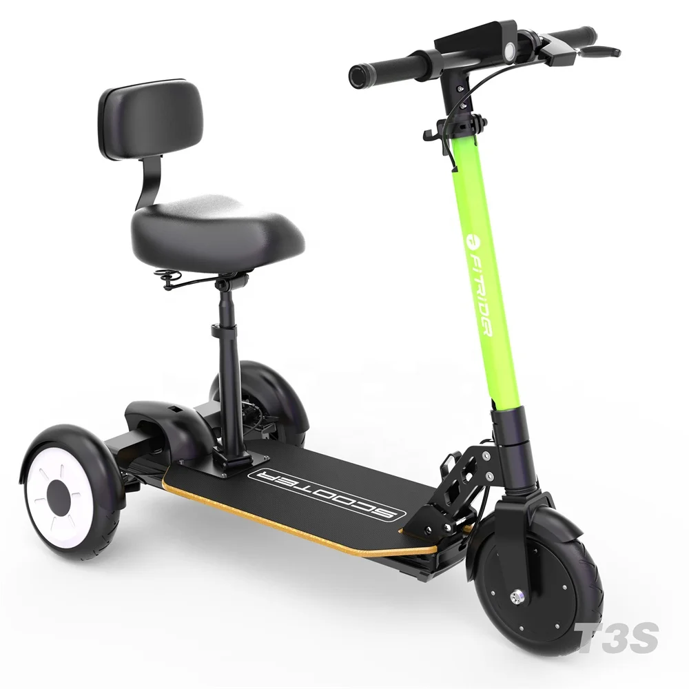 8.5inch 350W Adult 3 Wheel Shock Absorber Suspension Folding Electric Scooter with Seat