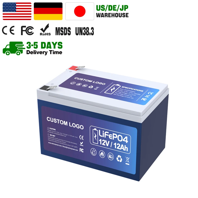 12Ah Lithium Battery 12v Deep Cycle Rv Battery 12 Volt Lifepo4 Battery