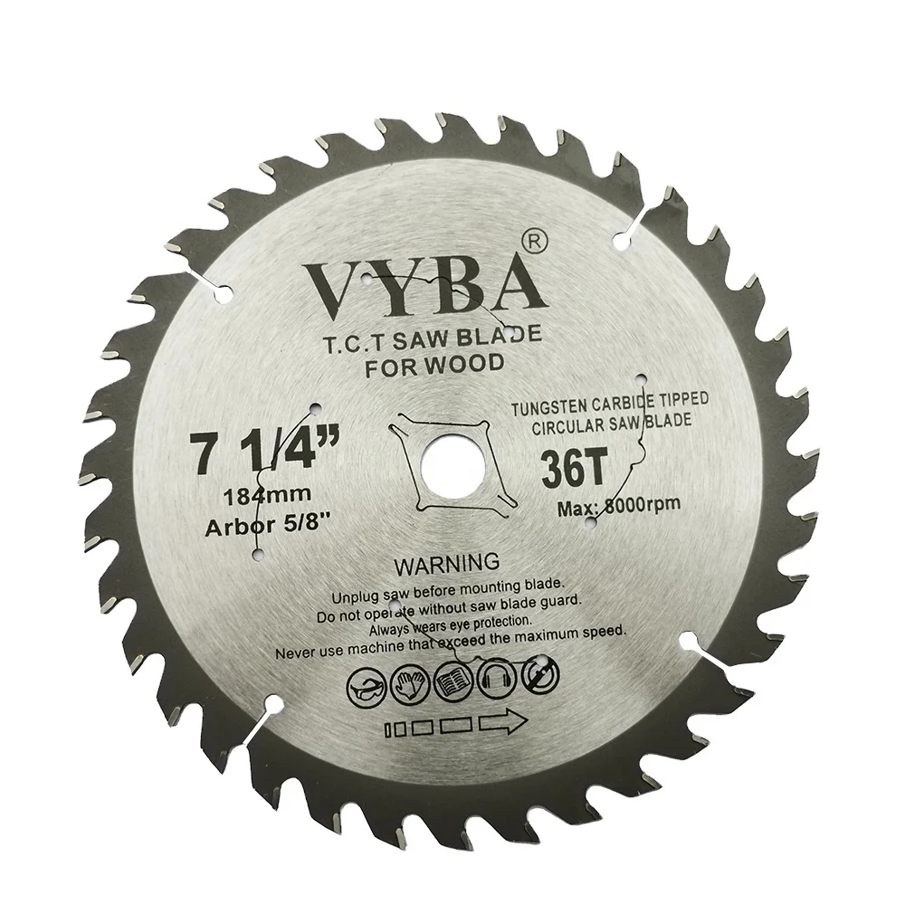 
7inch high quality TCT saw blade wood cutting with diamond knockout 