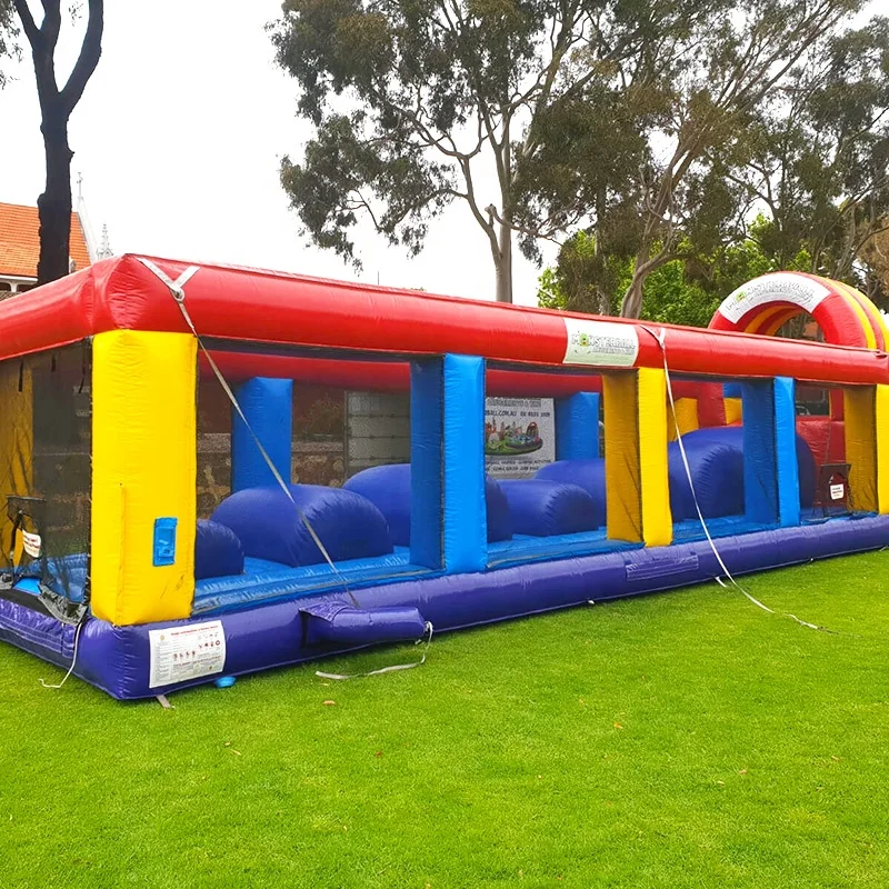 Commercial PVC Material Inflatable Obstacle Course Outdoor Sports Games Carnival Team Building Wipe-out Play by