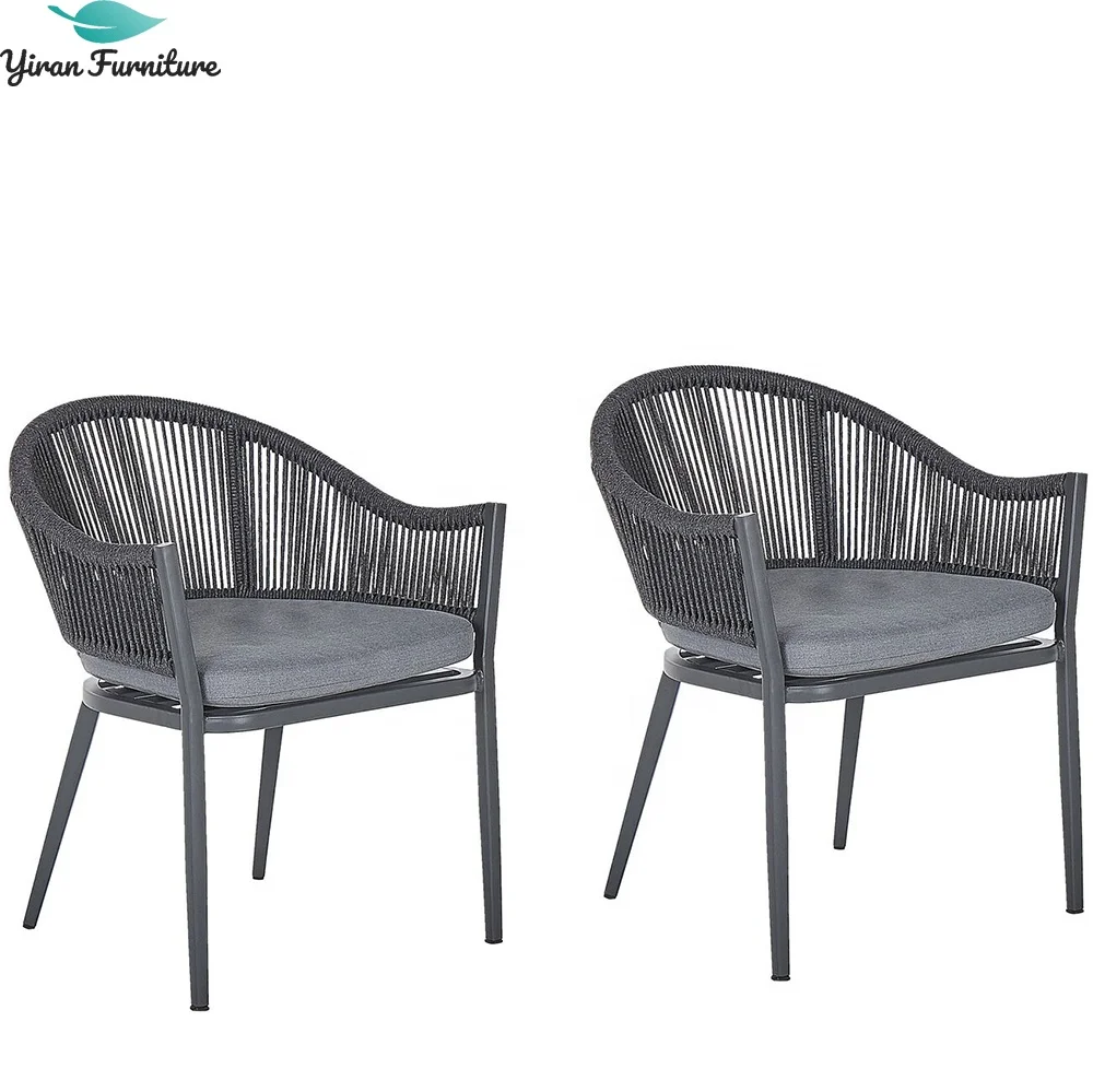 Patio Garden Sets Dining Table Set Aluminum Woven Rope Outdoor Furniture