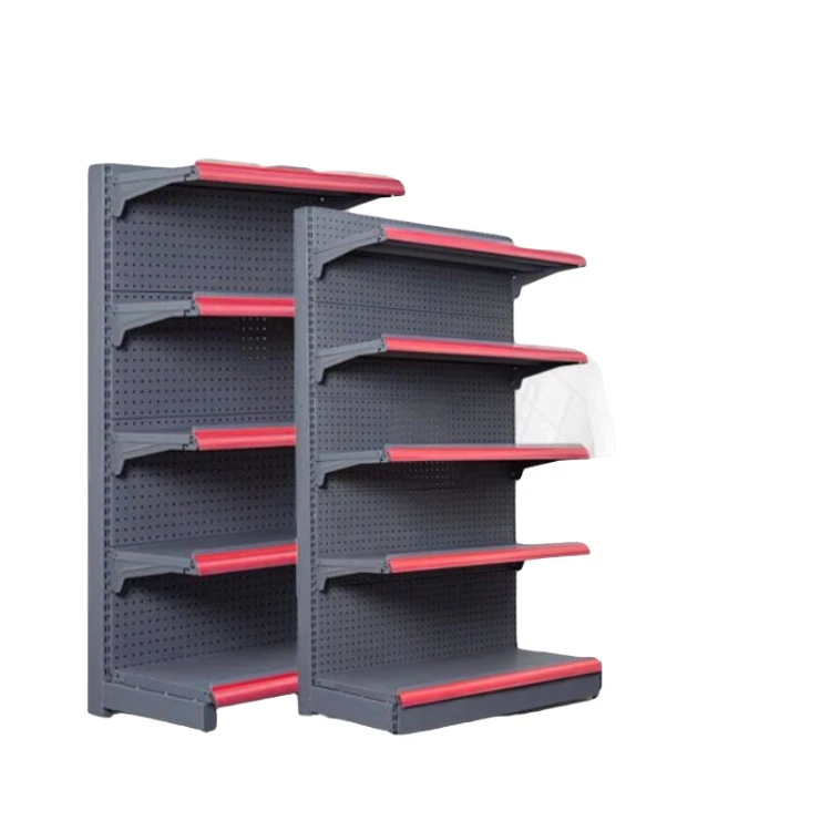 Лучшая цена Heavy Duty металлических полок для продуктовый магазин стеллажи для выставки товаров