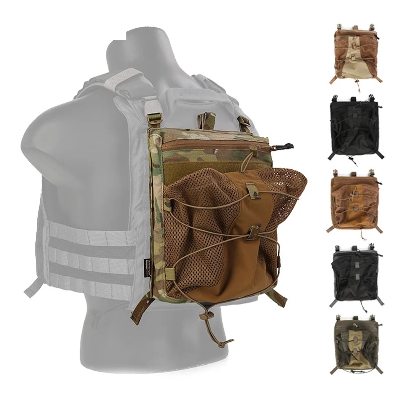 Emersongear 500D Cordura Nylon Multicam Tactical Vest Pouch Tactical Hydration Bag Helmet Pouch Back Panel With LXB Style