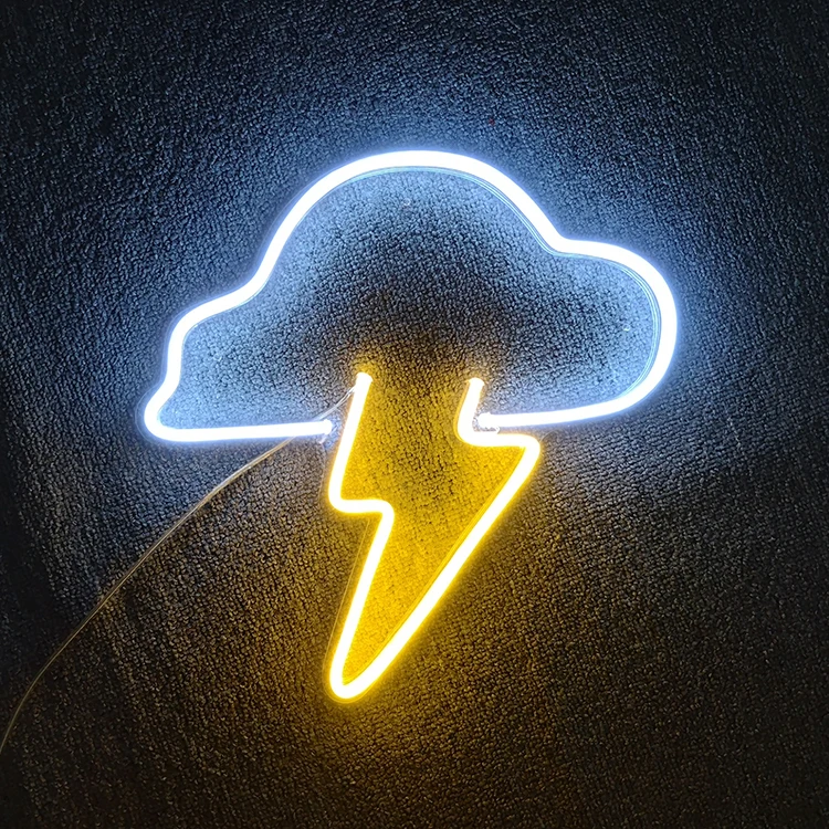 Hot Sale Bedroom Small Led Light Custom neon sign cloud for living room decoration