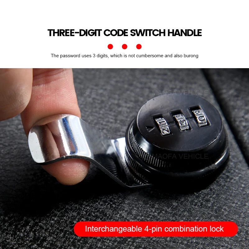 2021 2022 Car interior parts Center Console Armrest Storage Box Car Armrest Box with Password Lock For Ford Mach-e