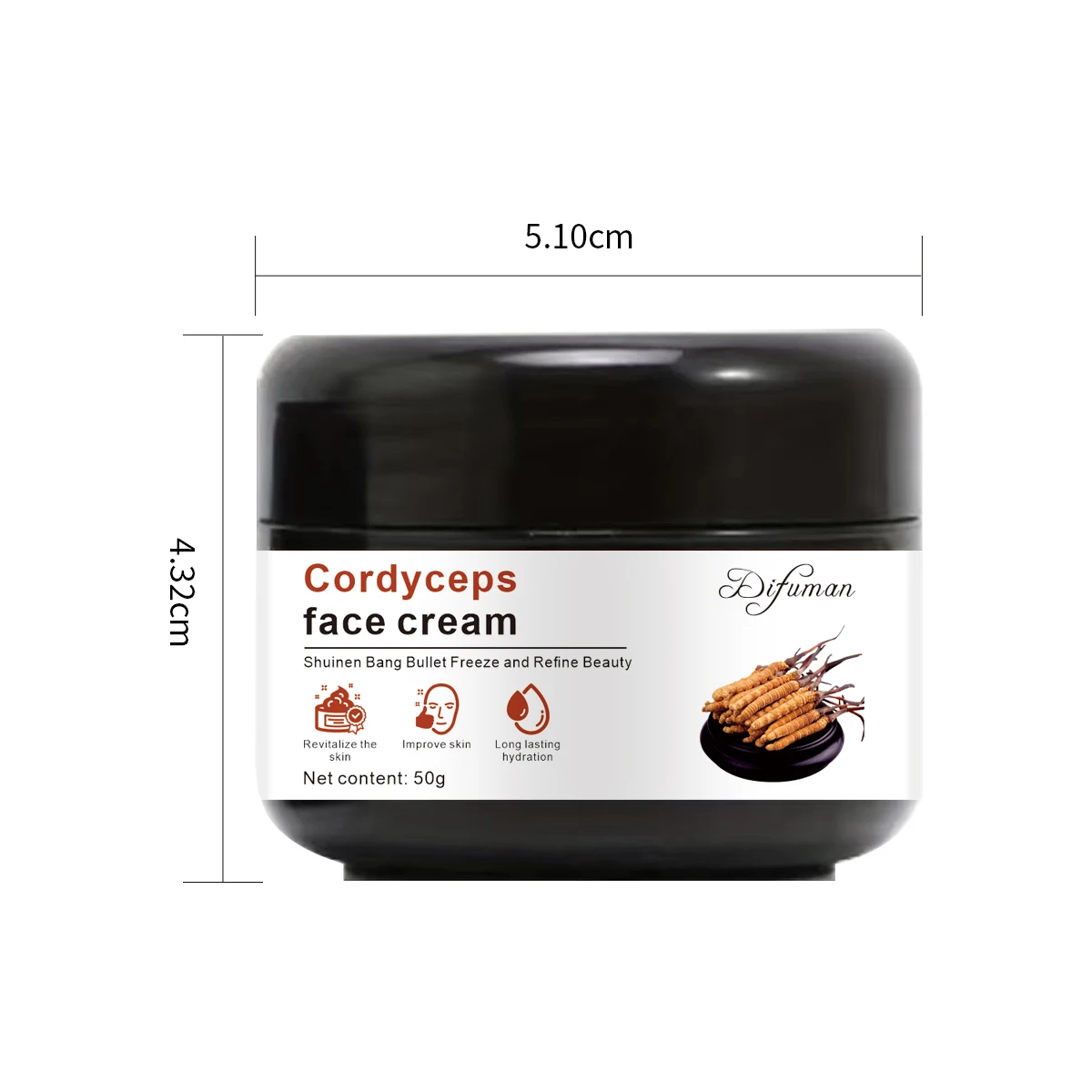 Cordyceps Sinensis Face Cream High Quality Whitening Anti-Aging Pore Opening Beauty Cleansing Milk Cosmetics Body Facial
