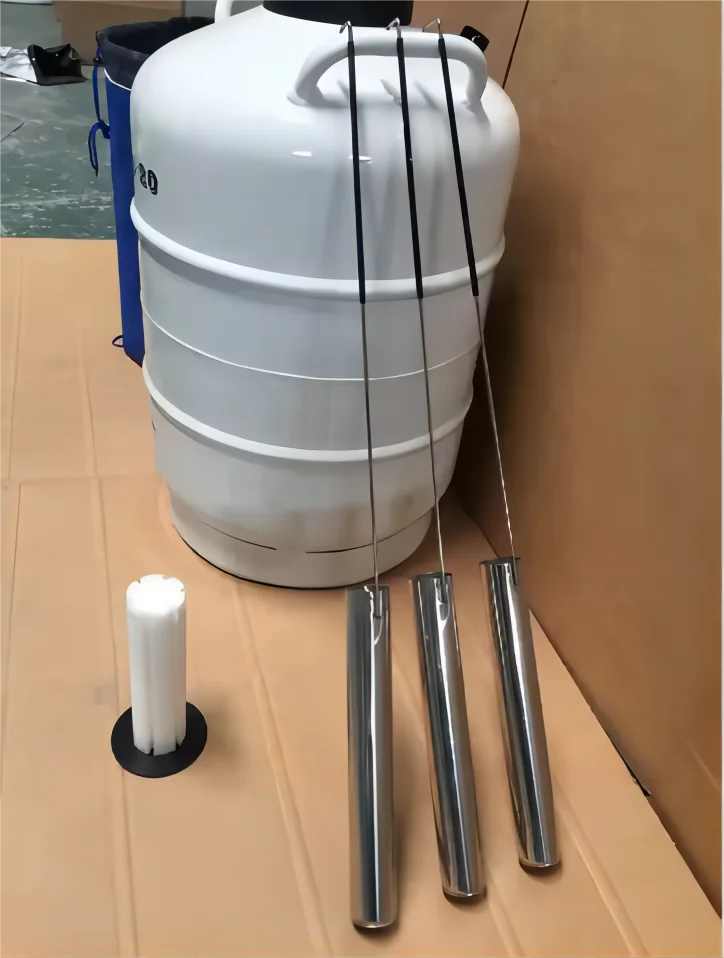 2-100L Liquid Nitrogen Storage Tank Used Cryogenic Container Aluminum Alloy PLC Components for Home Use Cow Semen Preservation