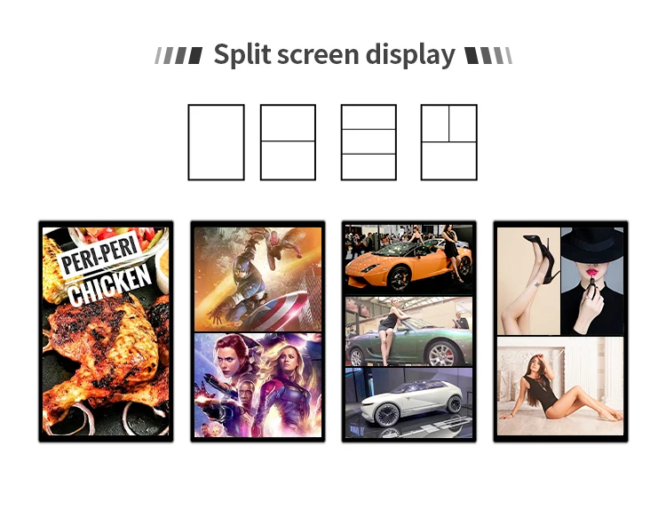 50 Inch Digital Signage Kiosk 75 Inch Floor Standing Full Digital Signage Kiosk Digital Signage 4K Indoor