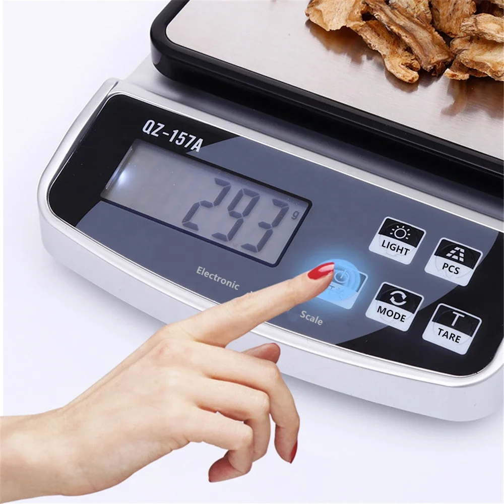 10kg household stainless steel electronic kitchen food scale ingredients baking LCD digital display scale kitchen weight scale