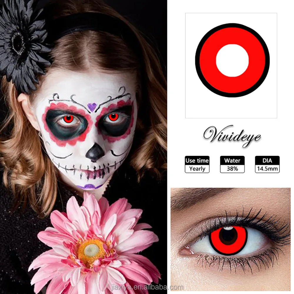 Cat Eye Series Colored Cosplay Contact Lenses Halloween Crazy Color Lens for eyes