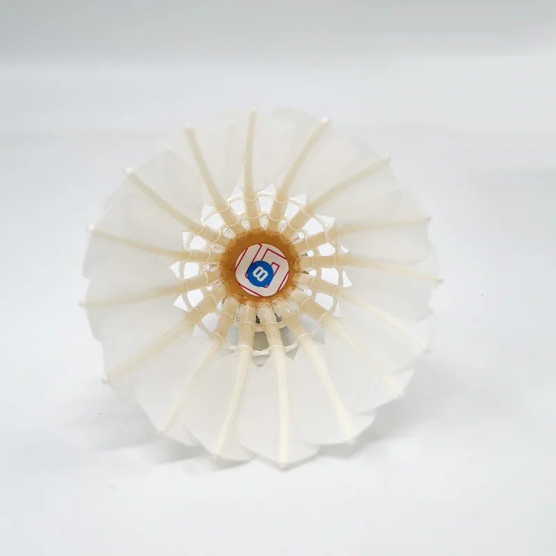 Dmantis Model G8 Goose Feather Badminton Shuttlecock Durable Fiber Cork Badminton Ball Suitable for Training or Tournament