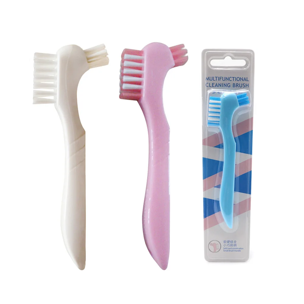 Tooth Denture Brushes with Double Sided Denture Cleaning Brush Heads for Denture Care