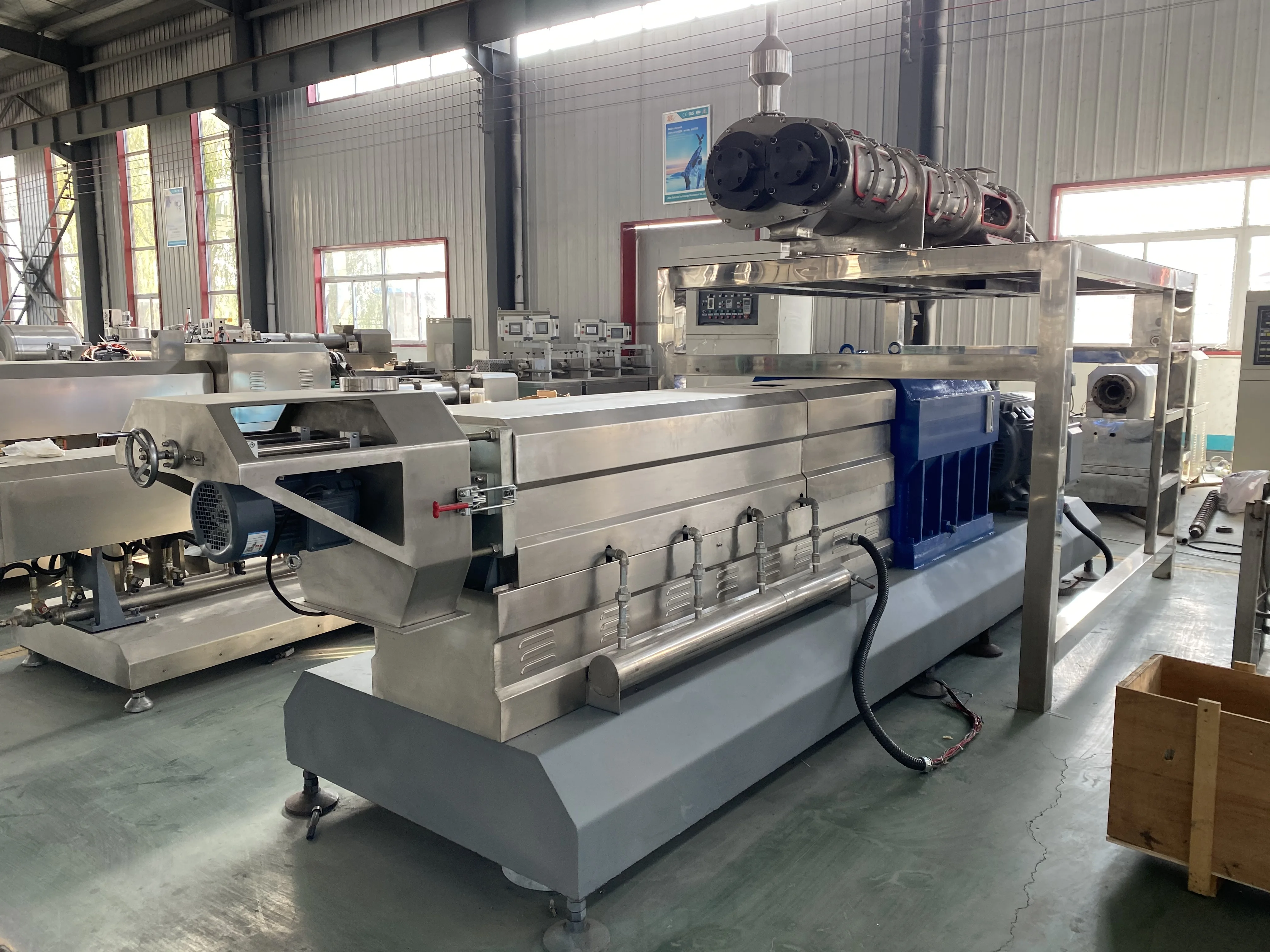 3TPH China Factory manufacturing fish feed floating extruder machine