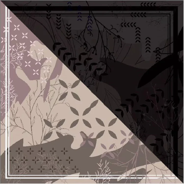 114*114cm Wholesale Matte Satin Printed Square Tudung Bawal Malaysia