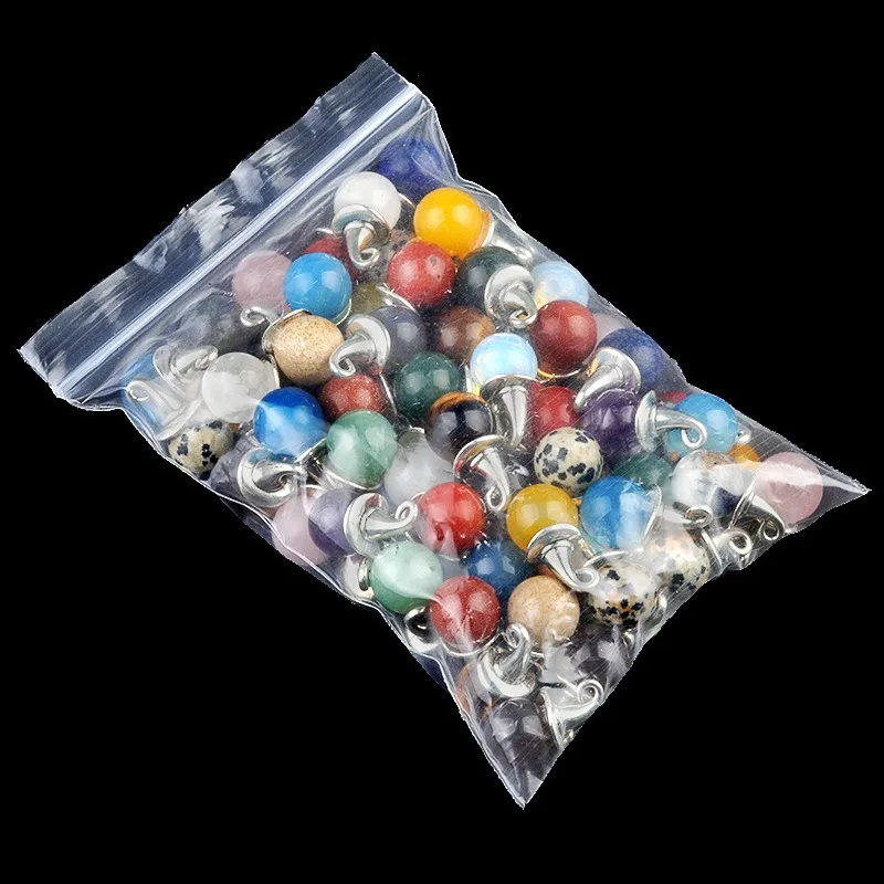 Wizard Hat Charms Antique Silver With Gemstone Round Beads Witch Hat Halloween Charm Tiger Eye Amethyst Charm for Jewelry Making