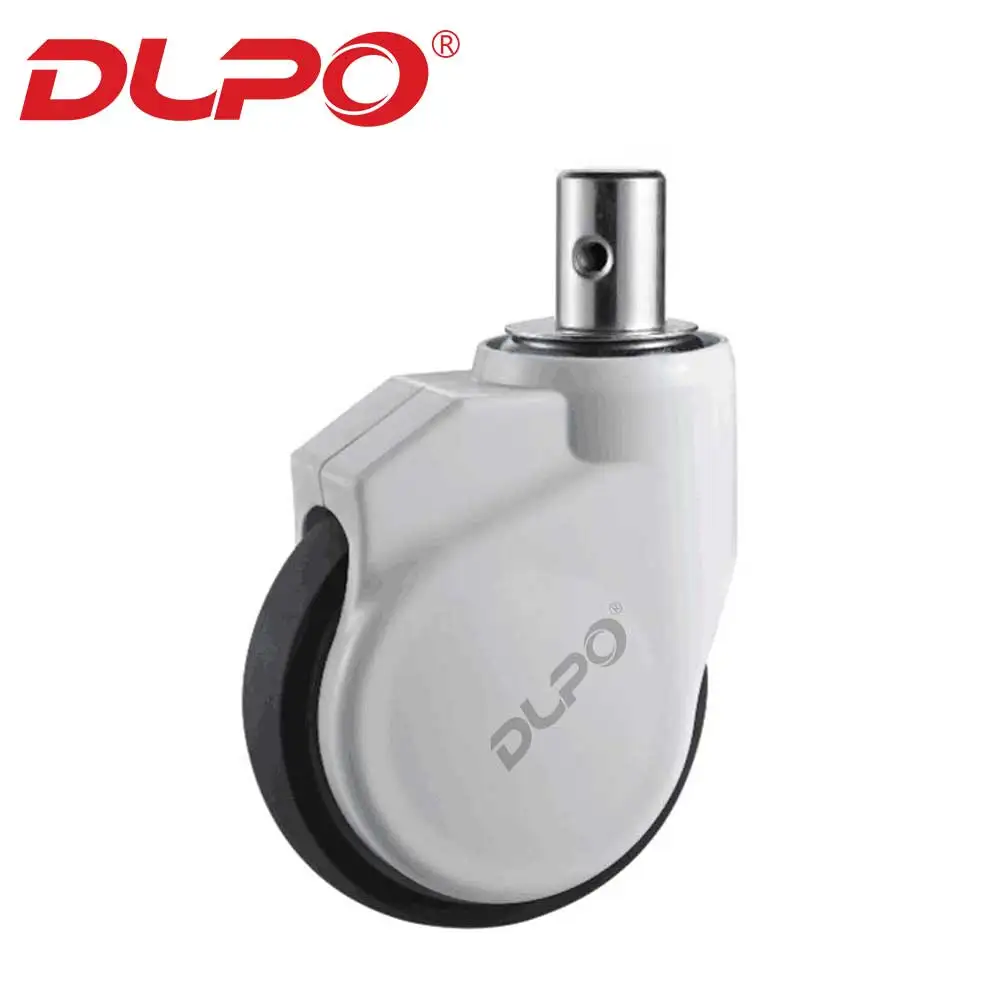 DLPO 3inch 4 inch 5inch plastic cover universal cart casters swivel tpr rubber health care hospital bed medical caster wheels