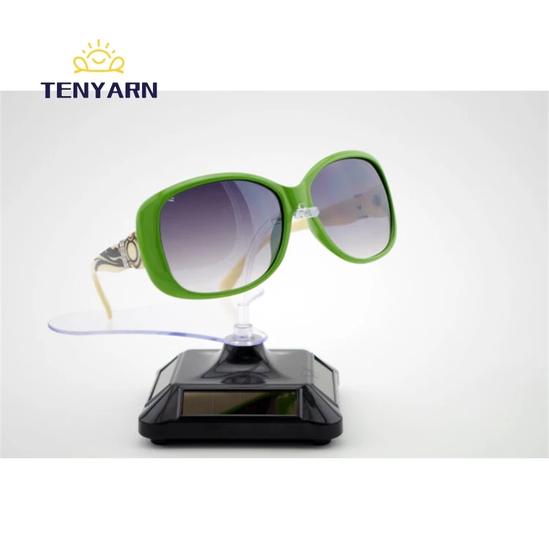 Tenyarn Solar Power 360 Degree Rotating Sunglass Display Stand Turntable Automatic Rotary Displays Rack For Sunglasses