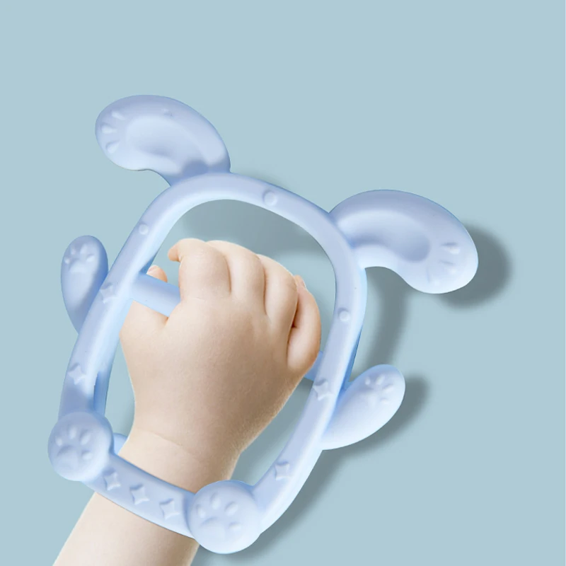 Food Grade Bpa Free Silicone Teether Toy Baby Teether New Baby Teether Trade